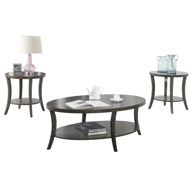 Ensemble table basse avec étagère