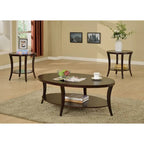 3-Piece Coffee Table Set with Shelf