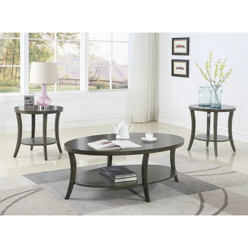 Ensemble table basse avec étagère