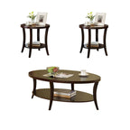 Ensemble table basse avec étagère