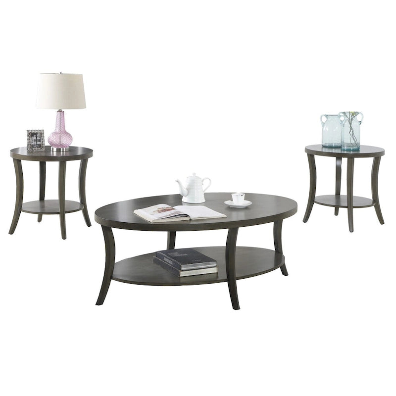 Ensemble table basse avec étagère