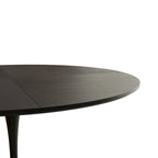 Table à manger ronde moderne, avec piètement en métal