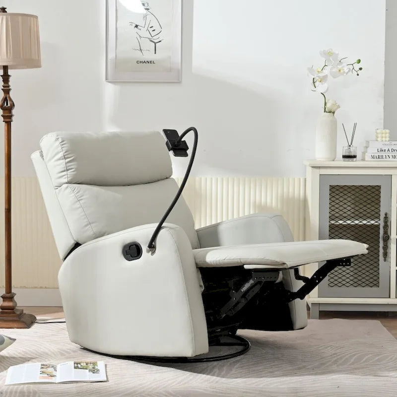 Fauteuil inclinable moderne à bascule et pivotant