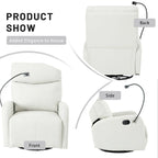Fauteuil inclinable moderne à bascule et pivotant