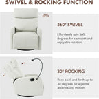 Fauteuil inclinable moderne à bascule et pivotant