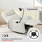 Fauteuil inclinable moderne à bascule et pivotant