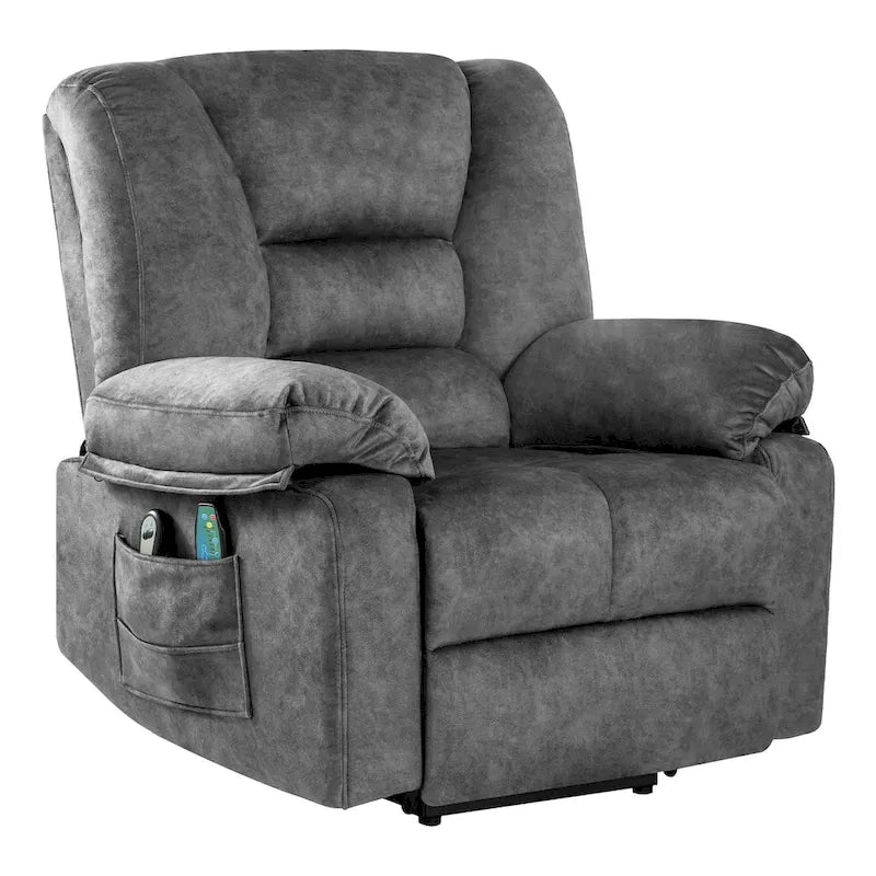 Fauteuil inclinable releveur avec massage pour personnes âgées