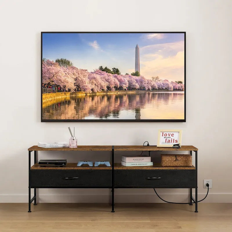 Meuble TV avec tiroirs de rangement