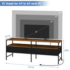 Meuble TV avec tiroirs de rangement
