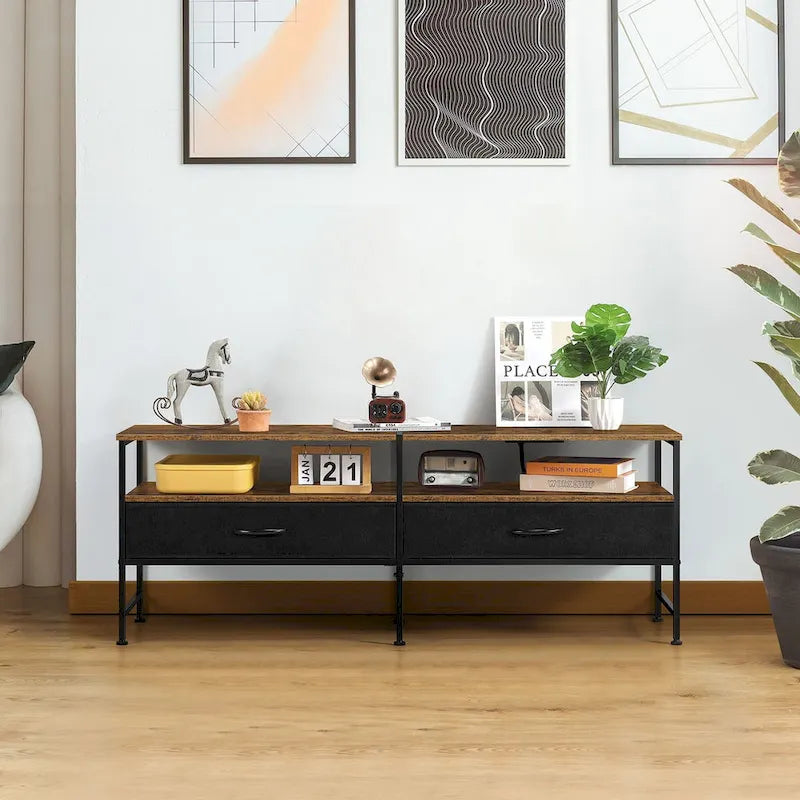 Meuble TV avec tiroirs de rangement