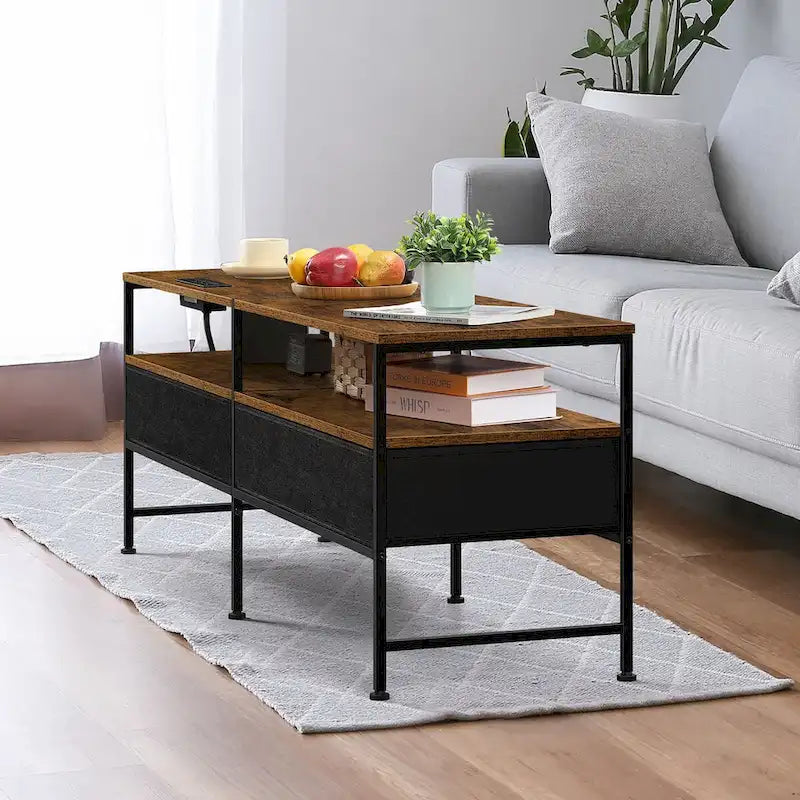 Meuble TV avec tiroirs de rangement