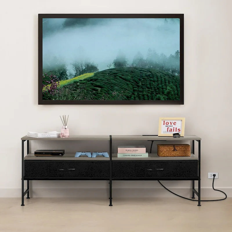 Meuble TV avec tiroirs de rangement