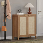 Buffet en rotin avec 2 portes