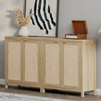 Buffet en rotin avec 2 portes