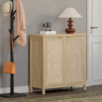 Buffet en rotin avec 2 portes