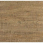 Table d'appoint de 24 pouces avec marques de scie brutes, bois, marron naturel