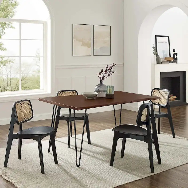 Ardor 60 Live Edge Acacia Wood Rectangular Dining Table