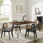 Ardor 60 Live Edge Acacia Wood Rectangular Dining Table