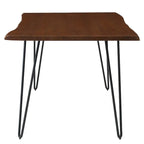 Table de salle à manger rectangulaire en bois d'acacia massif de 60 po