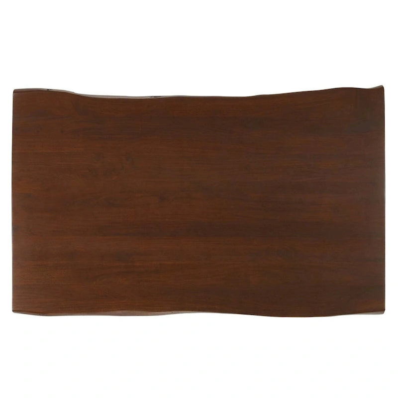 Table de salle à manger rectangulaire en bois d'acacia massif de 60 po