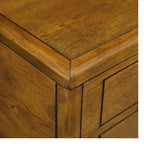 Table basse rectangulaire en bois massif de 40 po avec 4 tiroirs
