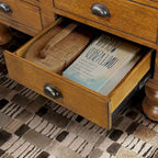Table basse rectangulaire en bois massif de 40 po avec 4 tiroirs