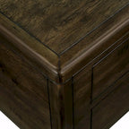 Table basse rectangulaire en bois massif de 40 po avec 4 tiroirs
