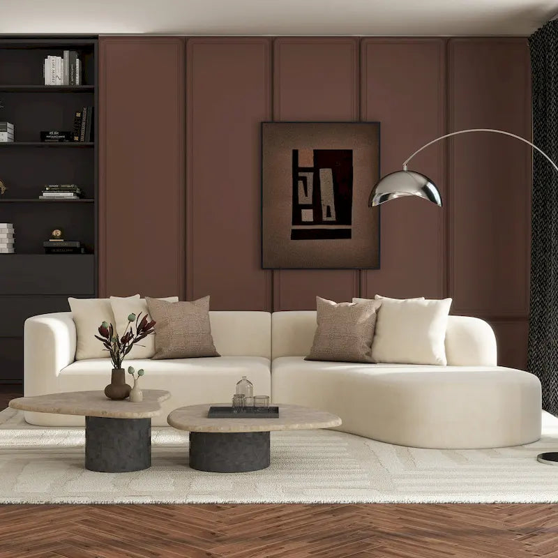 134.5 Sofa-in-a-Box RAF Curved Sectional Sofa