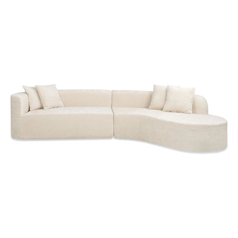 134.5 Sofa-in-a-Box RAF Curved Sectional Sofa