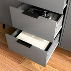 Sideboard Buffet Cabinet with Storage, Wood Coffee Bar Cabinet, 3 Drawers & 2 Doors, Buffet Cabinet Cupboard