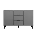 Sideboard Buffet Cabinet with Storage, Wood Coffee Bar Cabinet, 3 Drawers & 2 Doors, Buffet Cabinet Cupboard