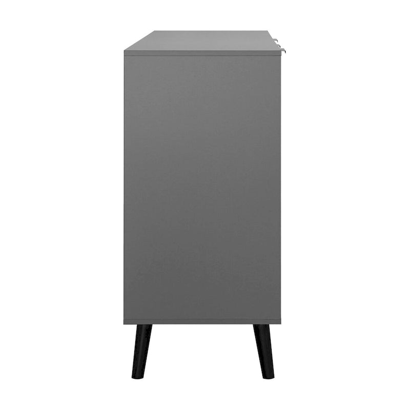Sideboard Buffet Cabinet with Storage, Wood Coffee Bar Cabinet, 3 Drawers & 2 Doors, Buffet Cabinet Cupboard