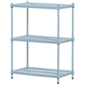 3 Tier Full-Size Metal Storage Shelving Unit Rack, White - 12