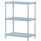 3 Tier Full-Size Metal Storage Shelving Unit Rack, White - 12