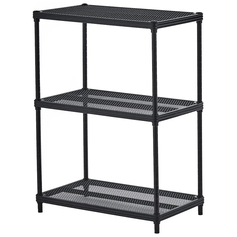 3 Tier Full-Size Metal Storage Shelving Unit Rack, White - 12
