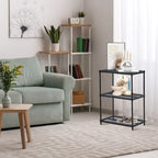 3 Tier Full-Size Metal Storage Shelving Unit Rack, White - 12