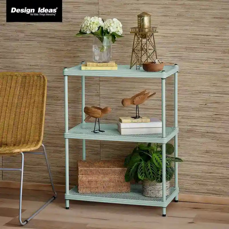 3 Tier Full-Size Metal Storage Shelving Unit Rack, White - 12