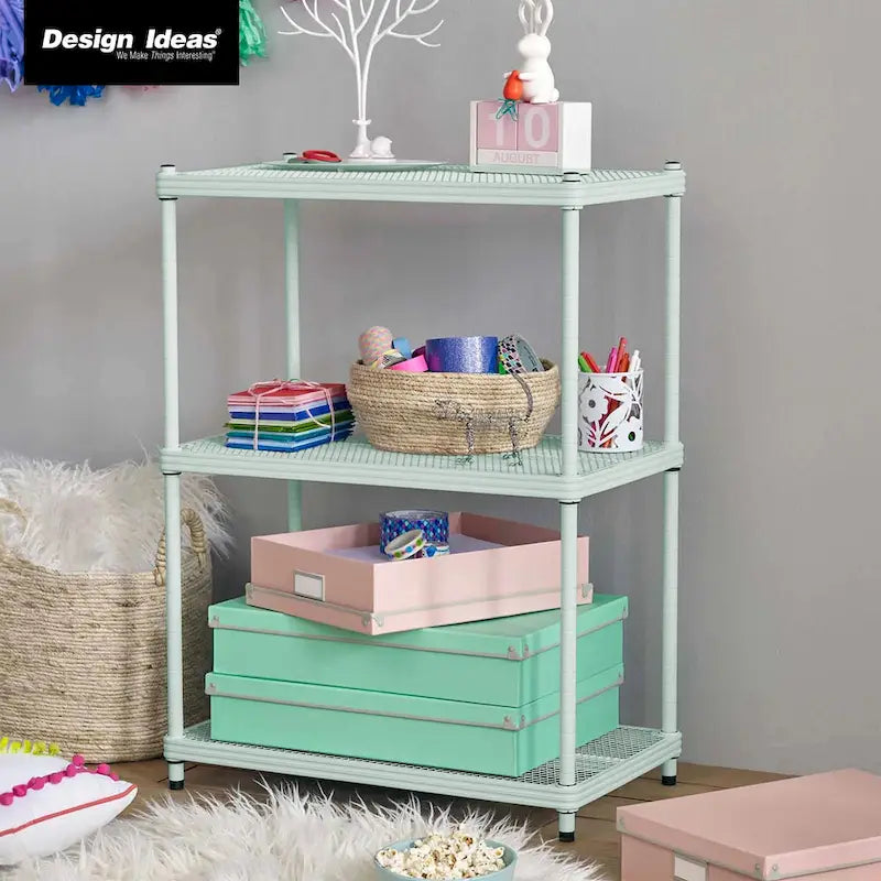 3 Tier Full-Size Metal Storage Shelving Unit Rack, White - 12