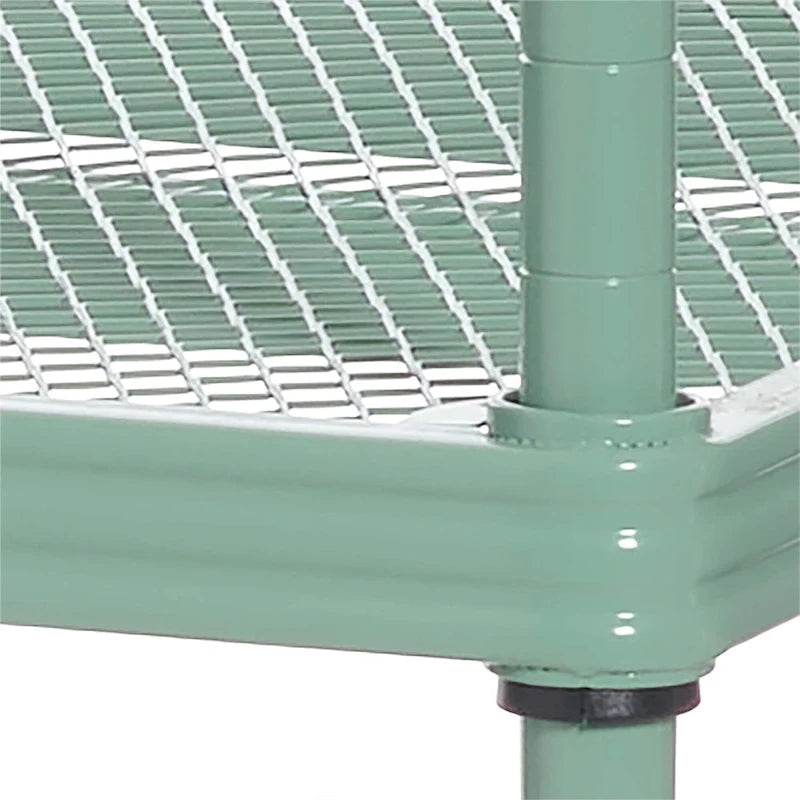 3 Tier Full-Size Metal Storage Shelving Unit Rack, White - 12