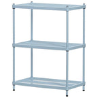 3 Tier Full-Size Metal Storage Shelving Unit Rack, White - 12