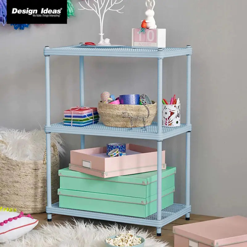 3 Tier Full-Size Metal Storage Shelving Unit Rack, White - 12