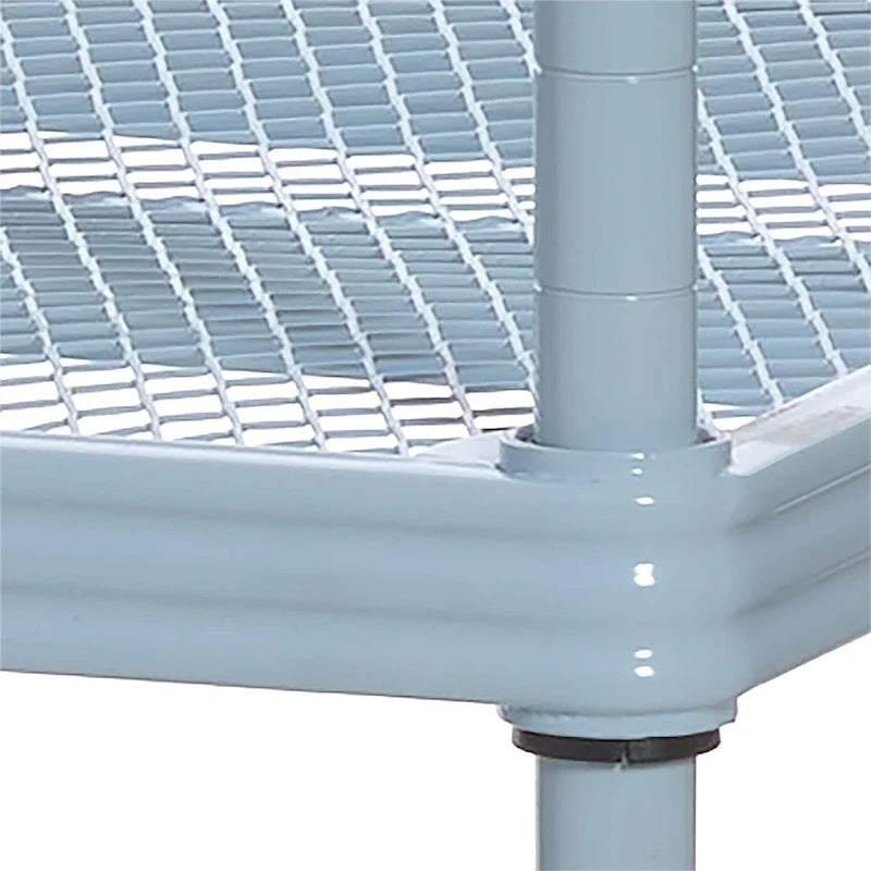 3 Tier Full-Size Metal Storage Shelving Unit Rack, White - 12