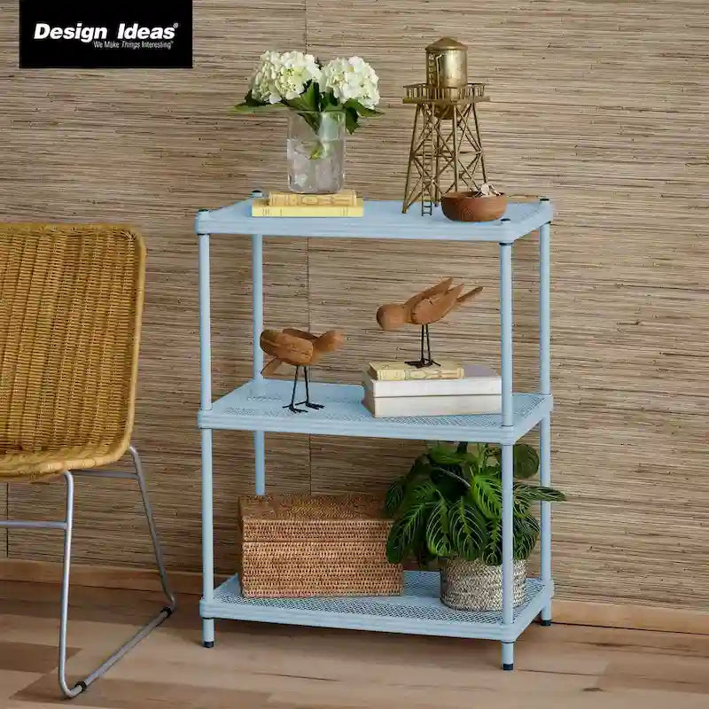 3 Tier Full-Size Metal Storage Shelving Unit Rack, White - 12