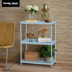 3 Tier Full-Size Metal Storage Shelving Unit Rack, White - 12