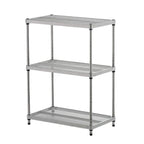 3 Tier Full-Size Metal Storage Shelving Unit Rack, White - 12